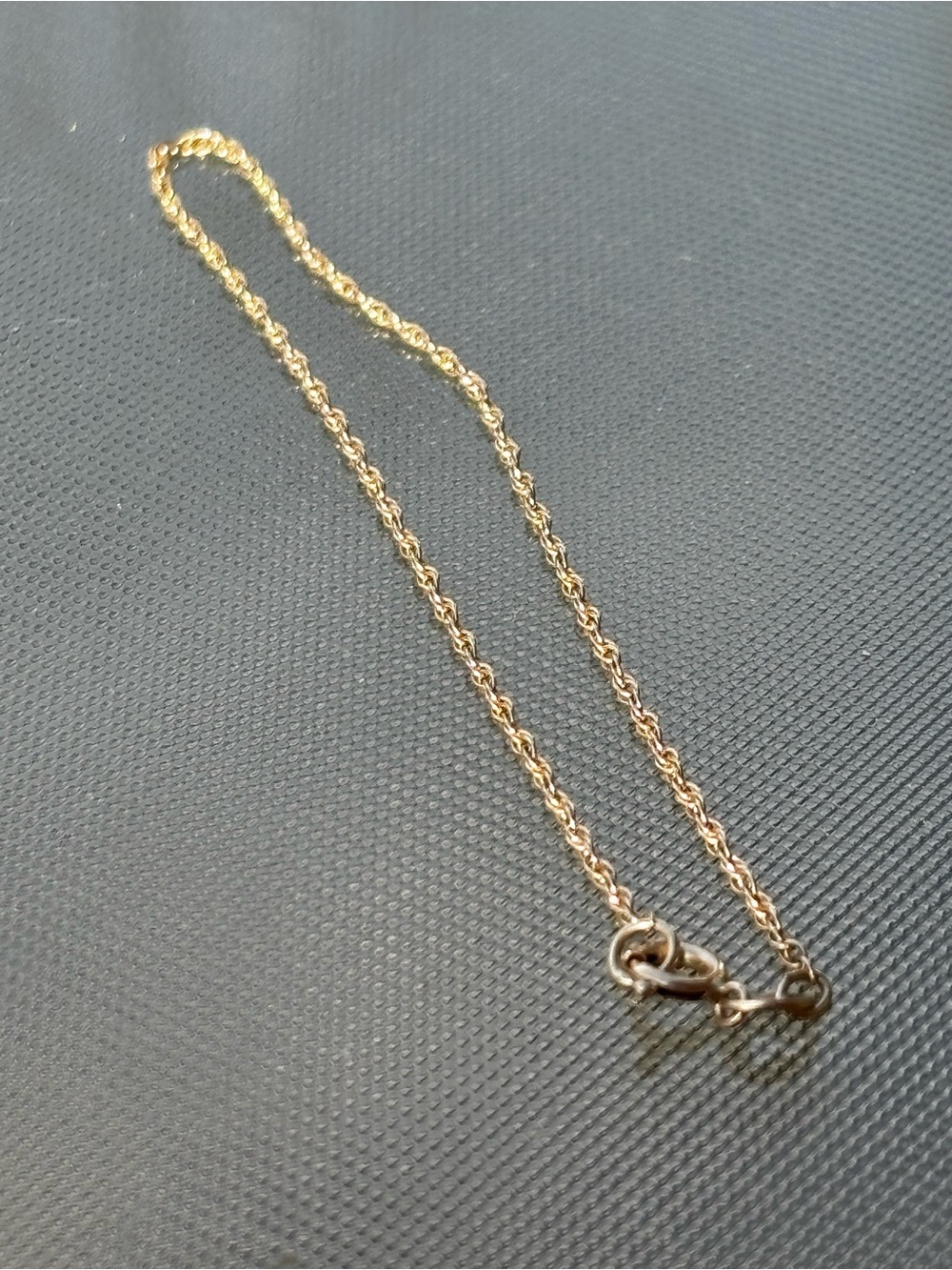 10K Gold Rope Chain Link Bracelet
